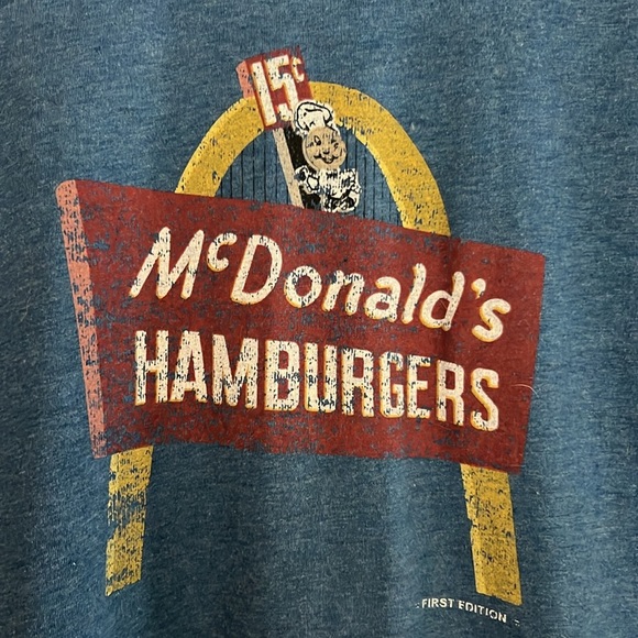 Apparel Collection McDonalds Hamburgers SS Tee Shirt Large - Picture 2 of 7